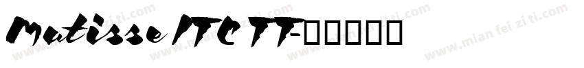 Matisse ITC TT字体转换